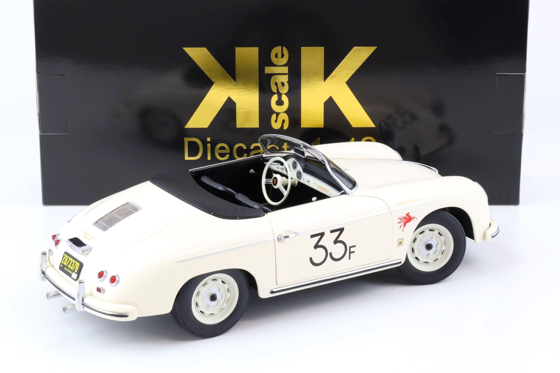 1:12 KK-Scale SET Porsche 356A Speedster 1955 white #33F + James Dean Figur