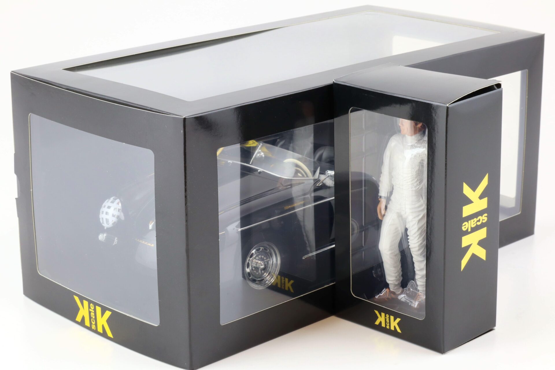 1:12 KK-Scale SET Porsche 356A Speedster 1955 black #71+ Steve McQueen Figur