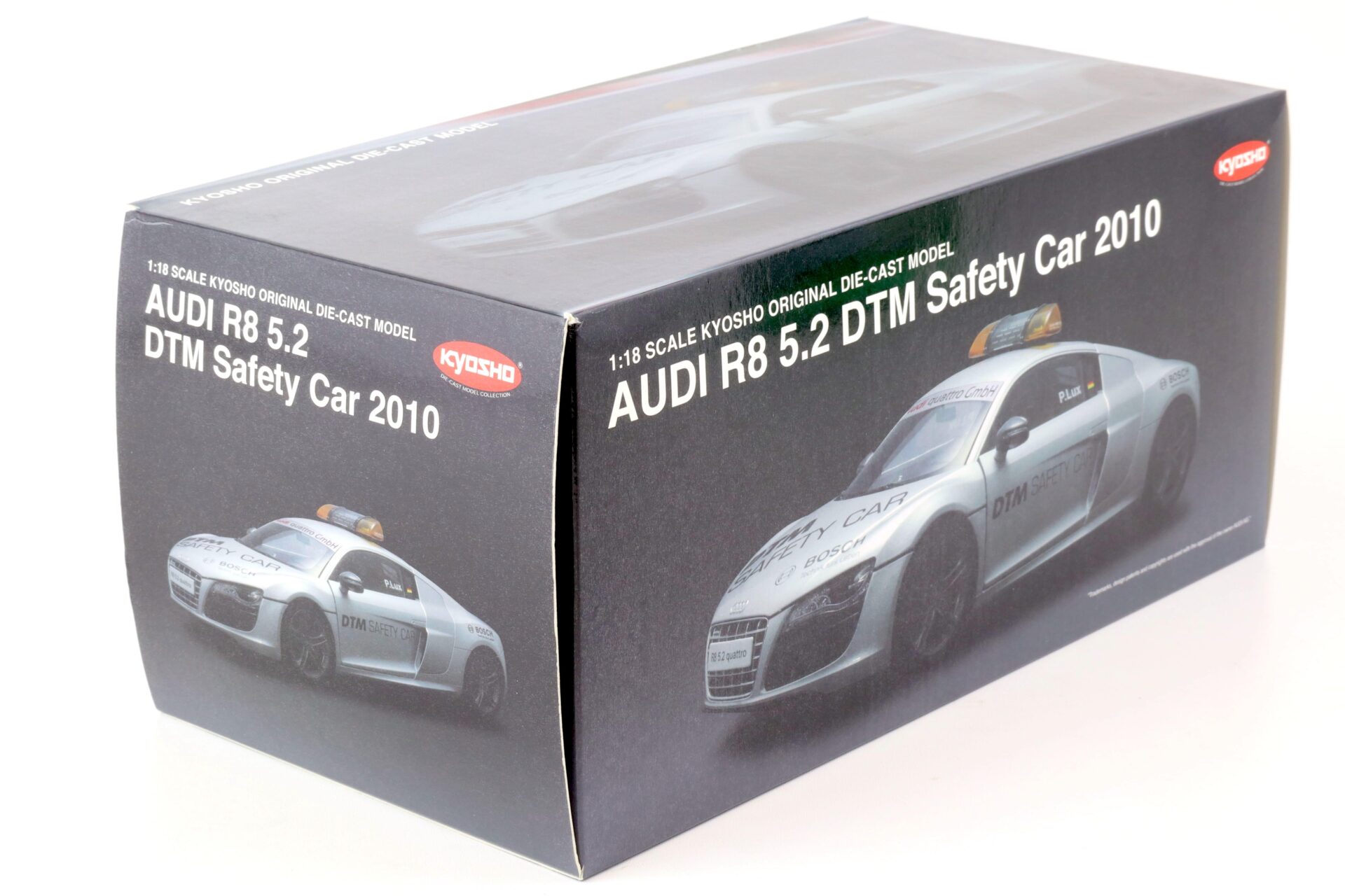 1:18 Kyosho Audi R8 5.2 DTM Safety Car 2010 silver 09216DTM