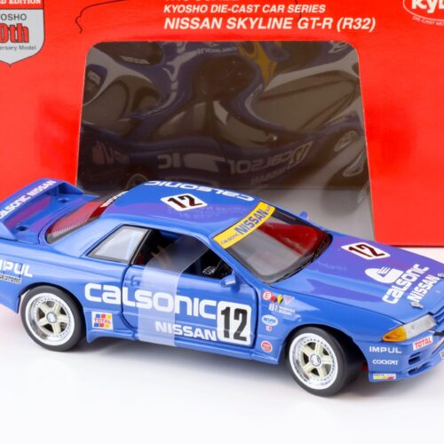 1:18 Kyosho Nissan Skyline GT-R (R32) #12 Calsonic 1990 blue 08332A