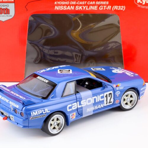 1:18 Kyosho Nissan Skyline GT-R (R32) #12 Calsonic 1990 blue 08332A