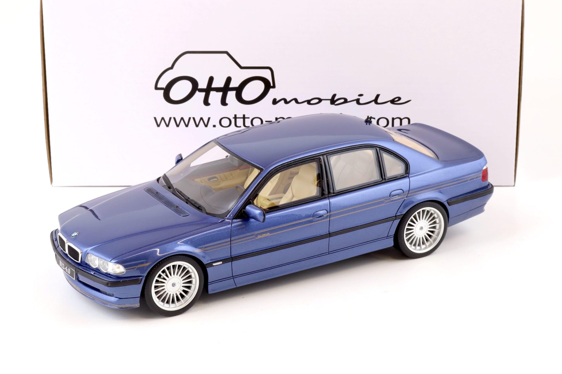 1:18 OTTO mobile OT359B BMW 7er E38 Alpina B12 6.0 Limousine blue metallic