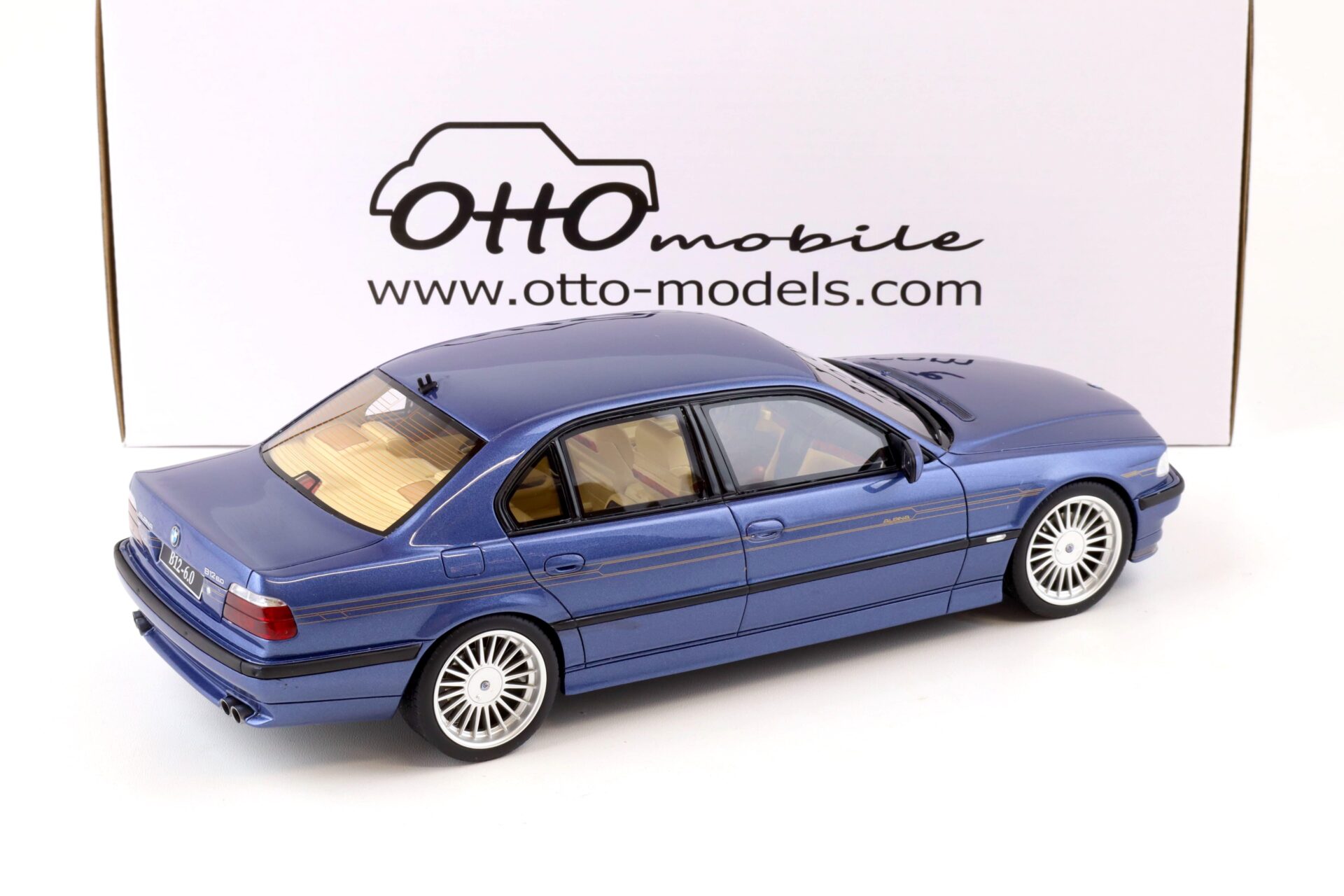 1:18 OTTO mobile OT359B BMW 7er E38 Alpina B12 6.0 Limousine blue metallic
