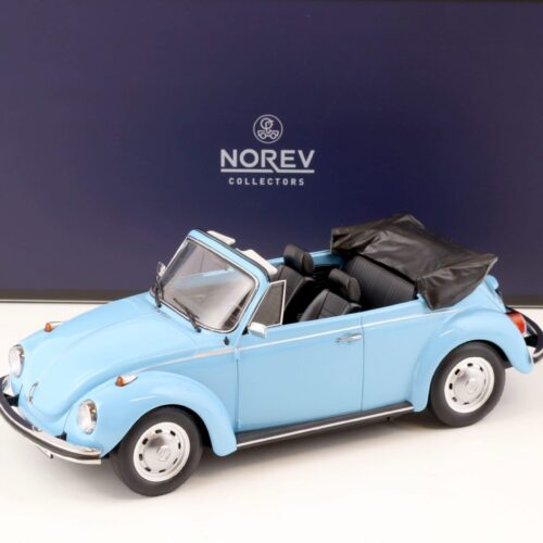 1:18 Norev VW Käfer 1303 Cabriolet 1973 light blue - Limited 200 pcs.