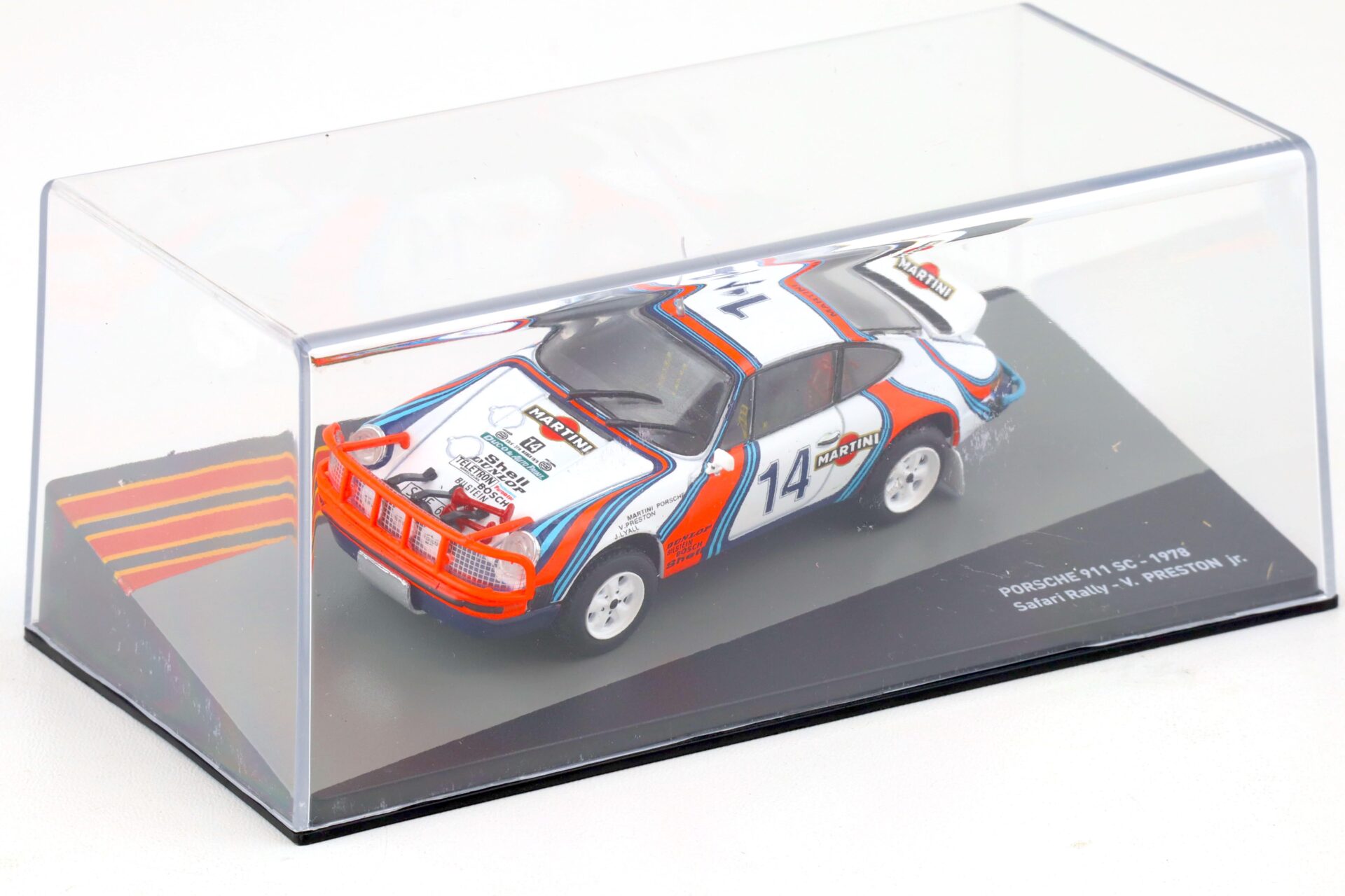 1:43 Altaya Porsche 911 SC Safari Rally 1978 MARTINI #14 V.Preston Jr.