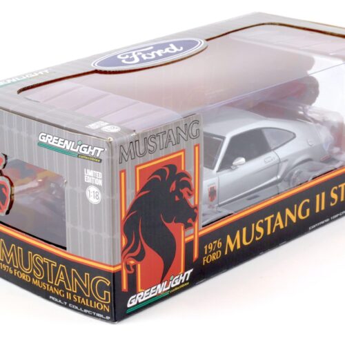 1:18 Greenlight 1976 Ford Mustang II Stallion silver metallic