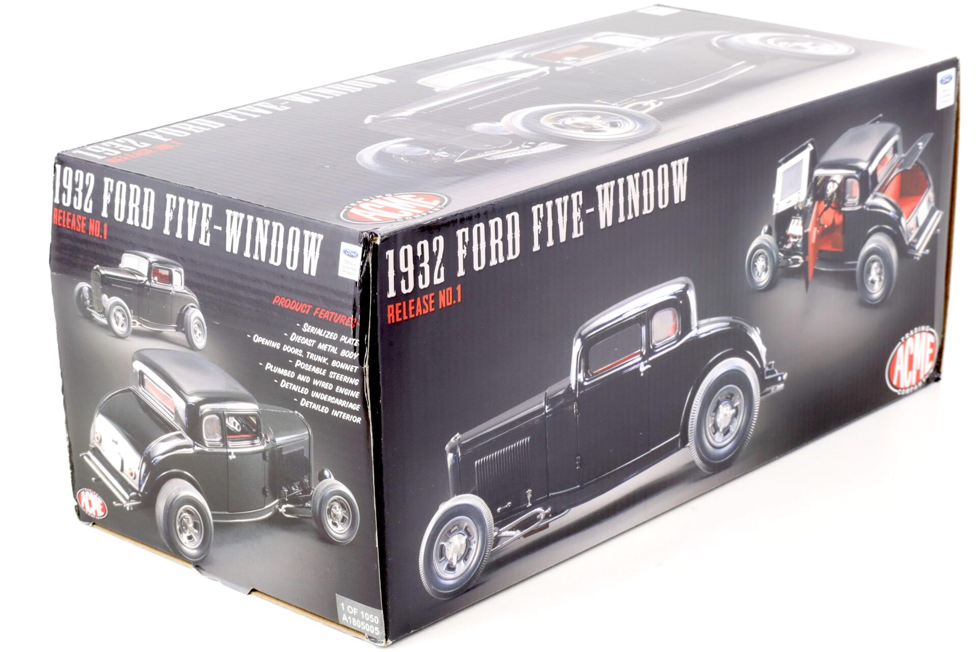 1:18 ACME 1932 Ford Five-Window Hot Rod Release No.1 black A1805005