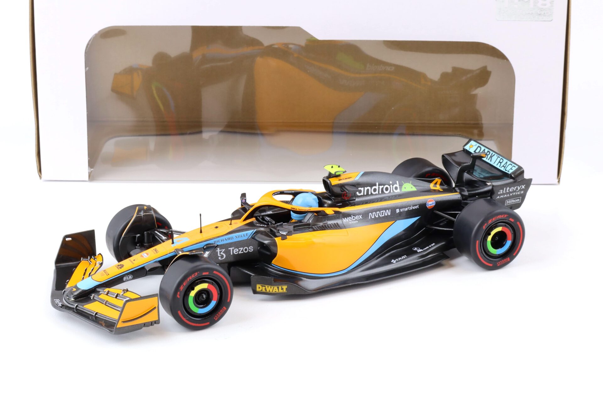 1:18 Solido McLaren MCL36 Norris Emilia Romagna GP 2022 orange / black / blue