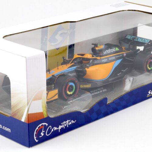 1:18 Solido McLaren MCL36 Ricciardo Australia GP 2022 orange / black / blue