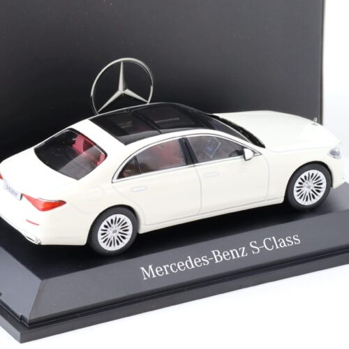 1:43 Herpa Mercedes S Class V223 designo diamond white bright DEALER VERSION