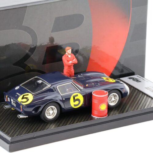 1:43 BBR Ferrari 250 GTO 1962 S/N 3589GT #5 dark blue - Limited 130 pcs.