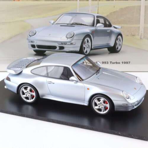 1:18 Spark Porsche 911 (993) Turbo Coupe 1997 silver metallic 18S468