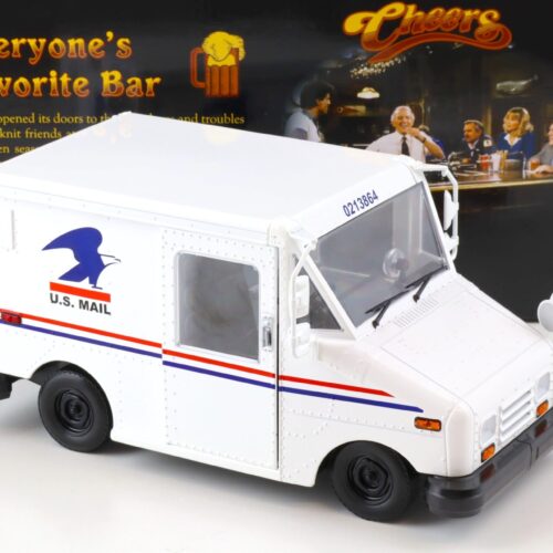 1:18 Greenlight US MAIL Long-Life Postal Service Delivery Van TV Series CHEERS white