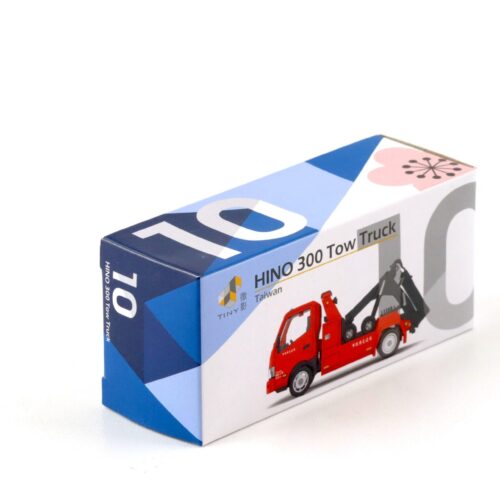 1:64 TINY HINO 300 Tow Truck Abschlepper Taiwan red