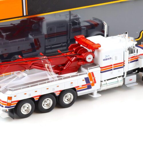 1:43 IXO 1970 Peterbilt 359 Wrecker Truck Abschlepper Tow Truck white