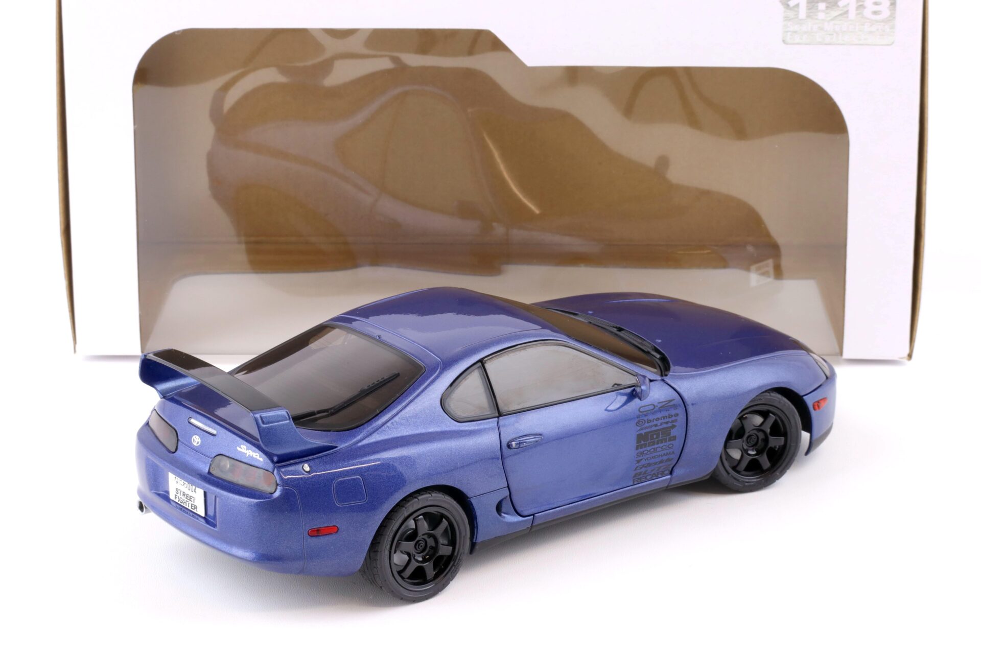 1:18 Solido Toyota Supra MK4 (A80) Coupe Streetfigther 1993 blue metallic