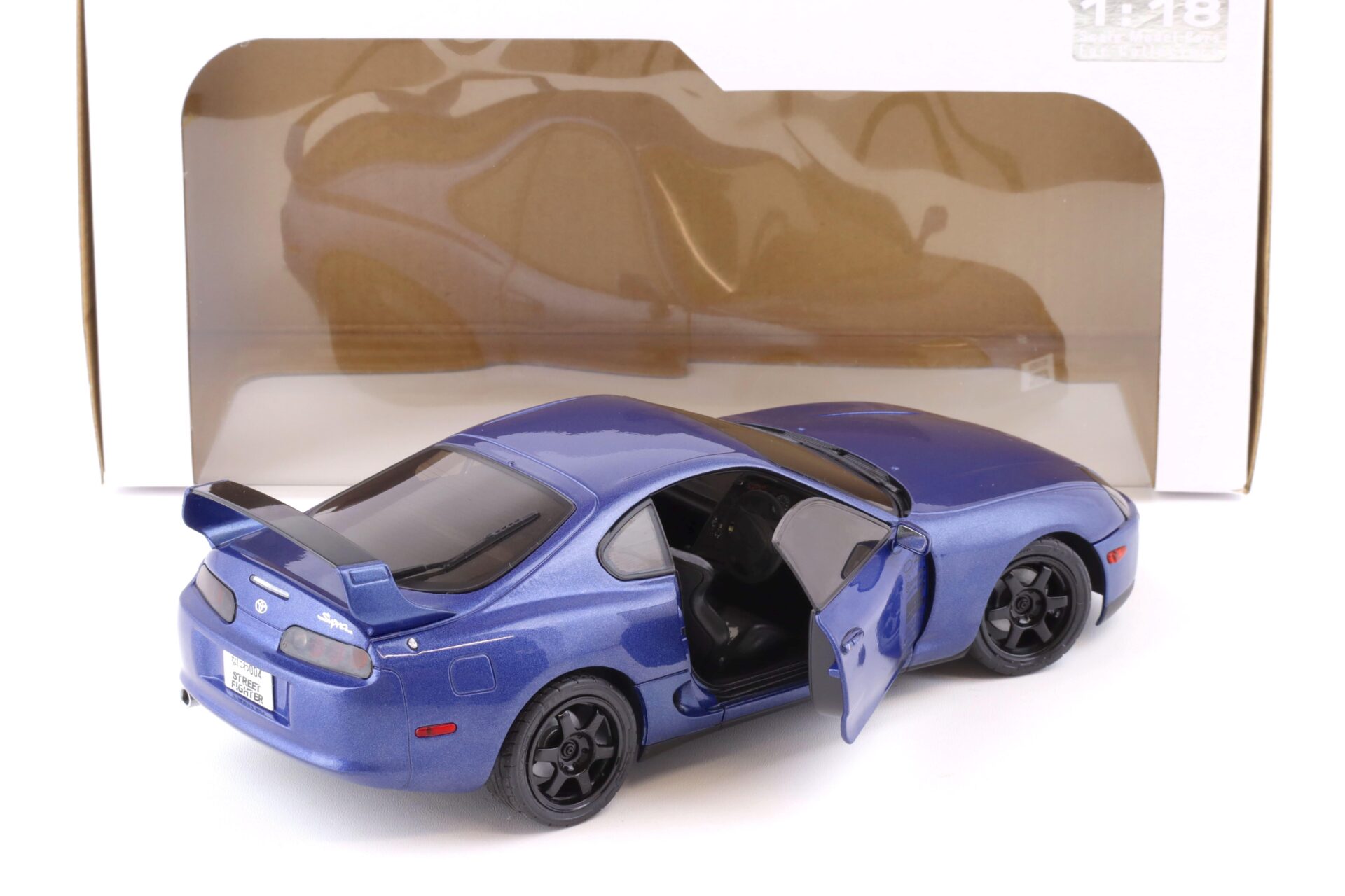 1:18 Solido Toyota Supra MK4 (A80) Coupe Streetfigther 1993 blue metallic