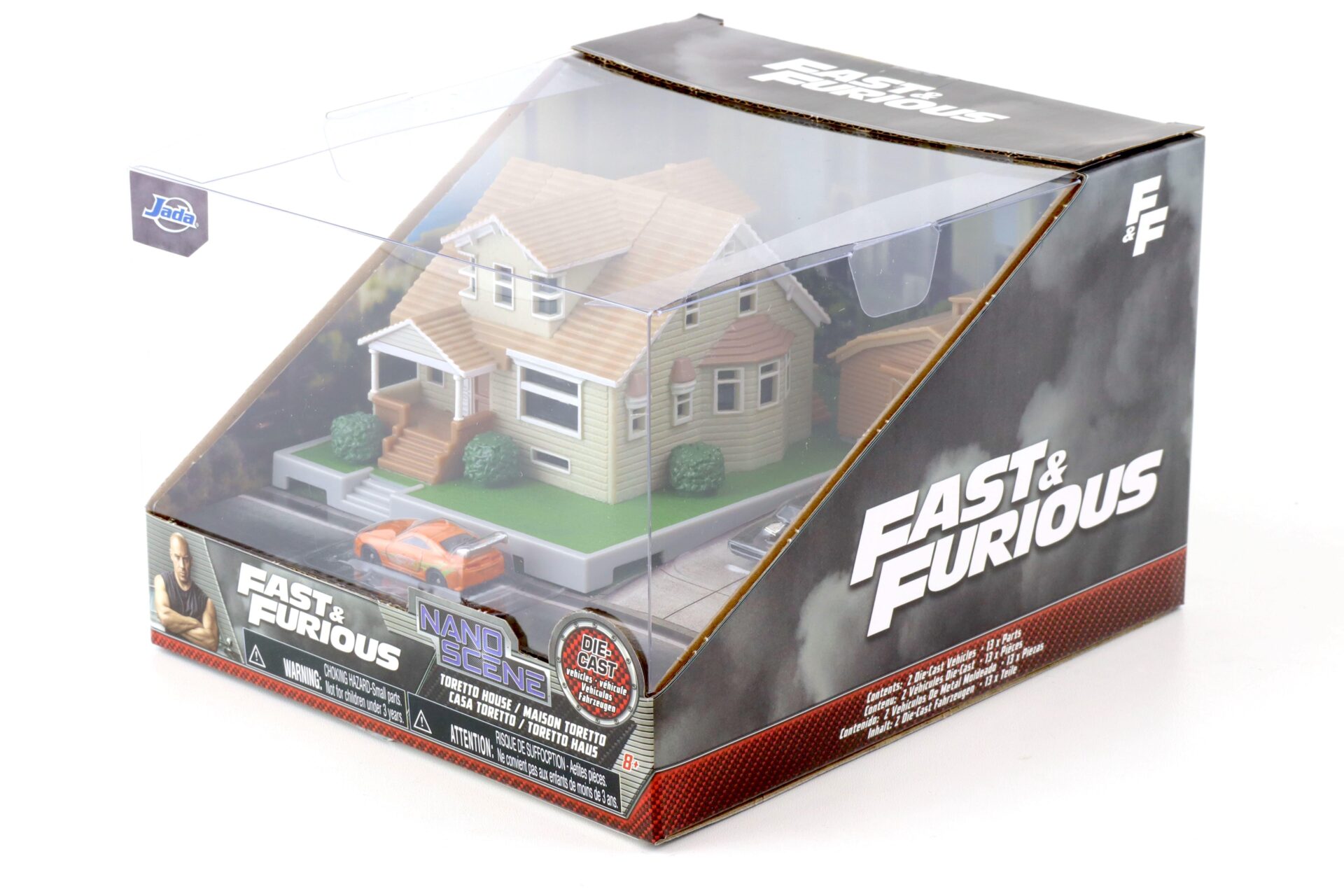 Jada Toys Nano Scene Fast & Furious Dom´s House Diorama with Supra & Charger