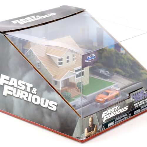Jada Toys Nano Scene Fast & Furious Dom´s House Diorama with Supra & Charger