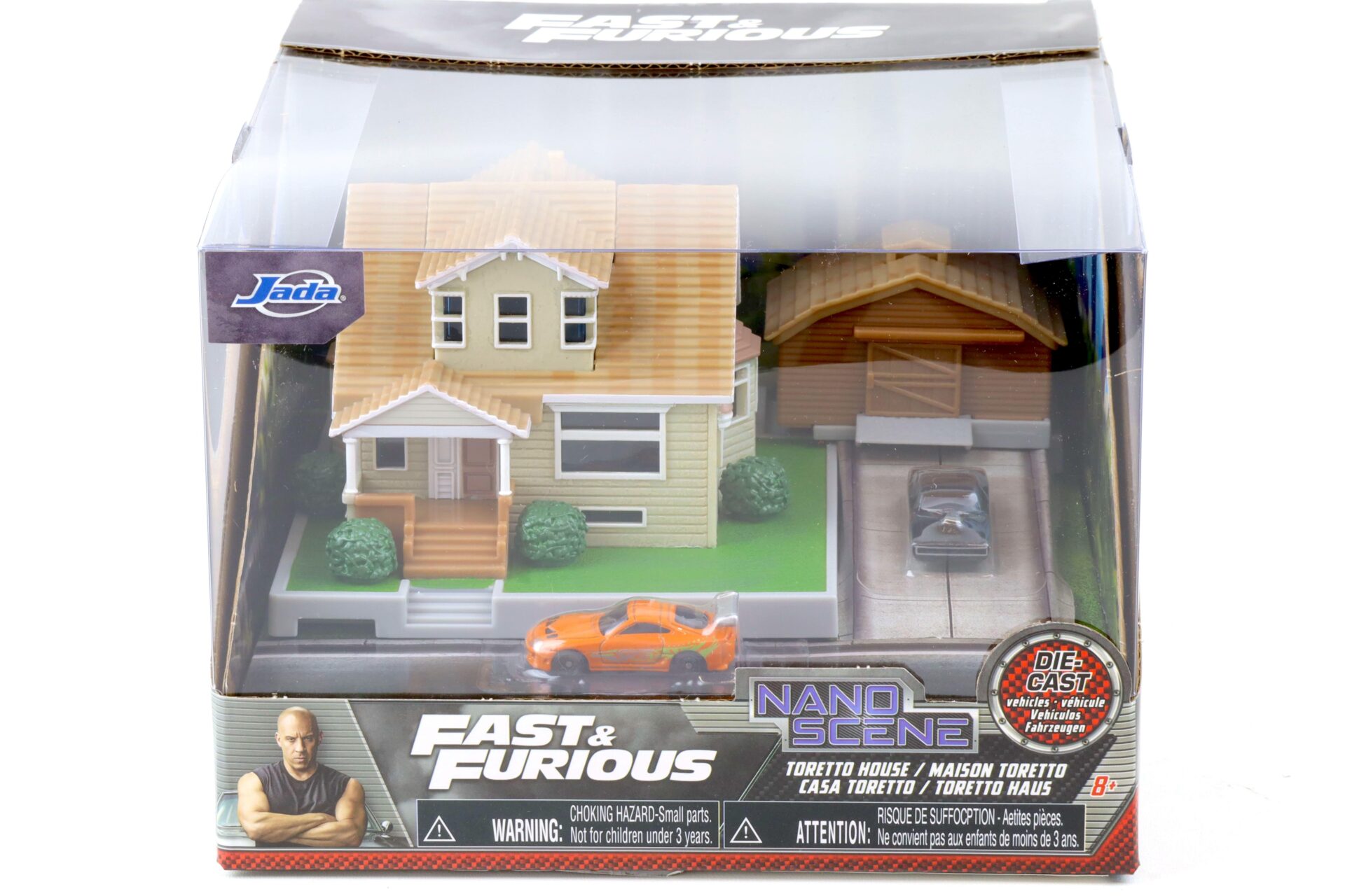 Jada Toys Nano Scene Fast & Furious Dom´s House Diorama with Supra & Charger