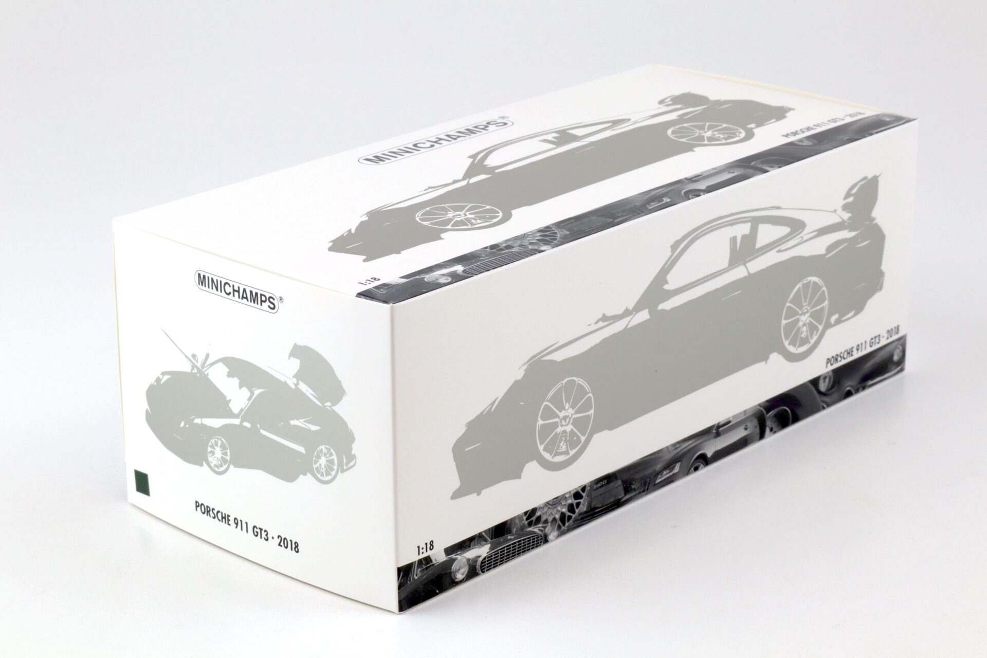1:18 Minichamps Porsche 911 (991) GT3 Coupe 2018 dark green