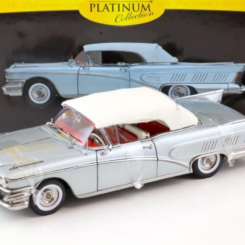 1:18 Sun Star 1958 Buick Limited closed convertible silver mist