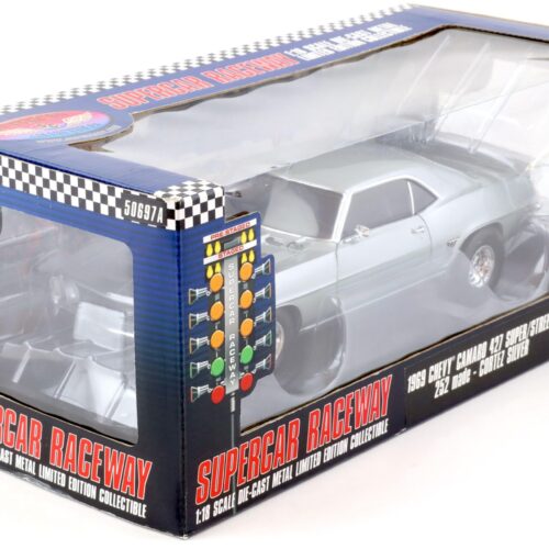1:18 Highway61 Supercar 1969 Chevrolet Camaro 427 Super/Street Coupe Cortez silver