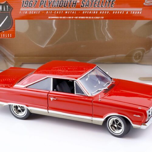 1:18 Highway61 Plymouth Satellite 1967 red/ silver