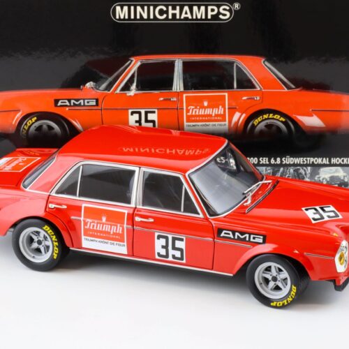 1:18 Minichamps Mercedes 300 SEL 6.8 Hockenheim 1971 H.Kelleners #35 Triumph