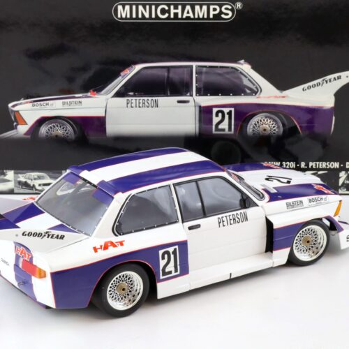 1:18 Minichamps BMW 320i Team Hat R.Peterson #21 DRM 1977