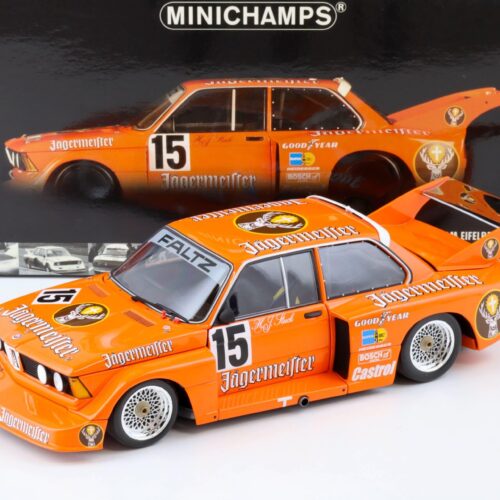 1:18 Minichamps BMW 320i Jägermeister H.J. Stuck #15 Winner DRM Eifelrennen 1977