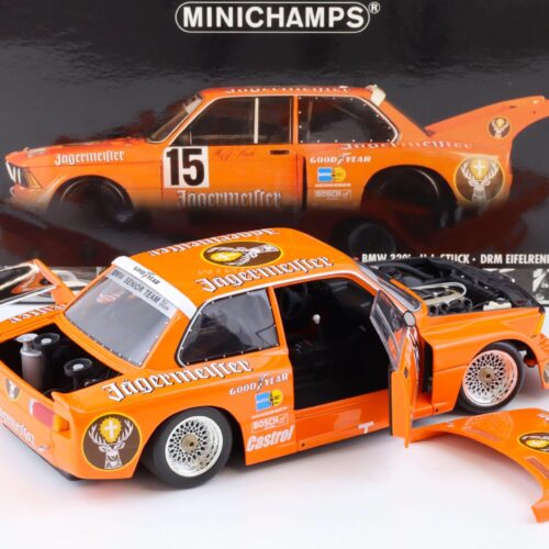 1:18 Minichamps BMW 320i Jägermeister H.J. Stuck #15 Winner DRM Eifelrennen 1977