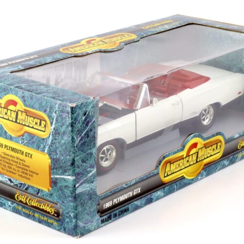 1:18 ERTL American Muscle 1969 Plymouth GTX Convertible Hemi white/ black