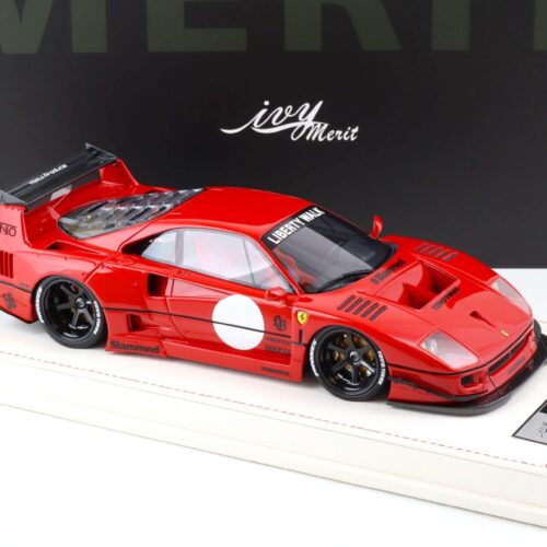 1:18 Ivy Model Merit Ferrari F40 LB Works LBWK Rosso Corsa red - Limited 99 pcs.