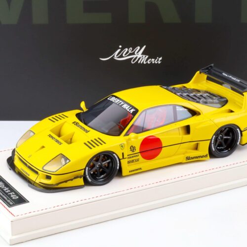 1:18 Ivy Model Merit Ferrari F40 LB Works LBWK Modena yellow - Limited 69 pcs.