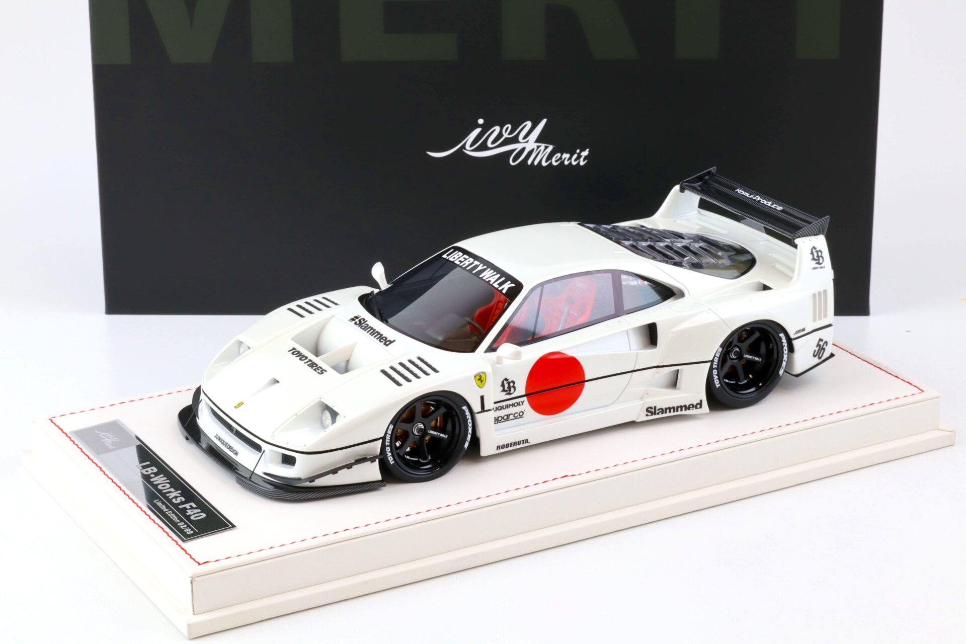 ID 78017 orig.jpg 1:18 Ivy Model Merit Ferrari F40 LB Works LBWK pearl white - Limited 99 pcs.