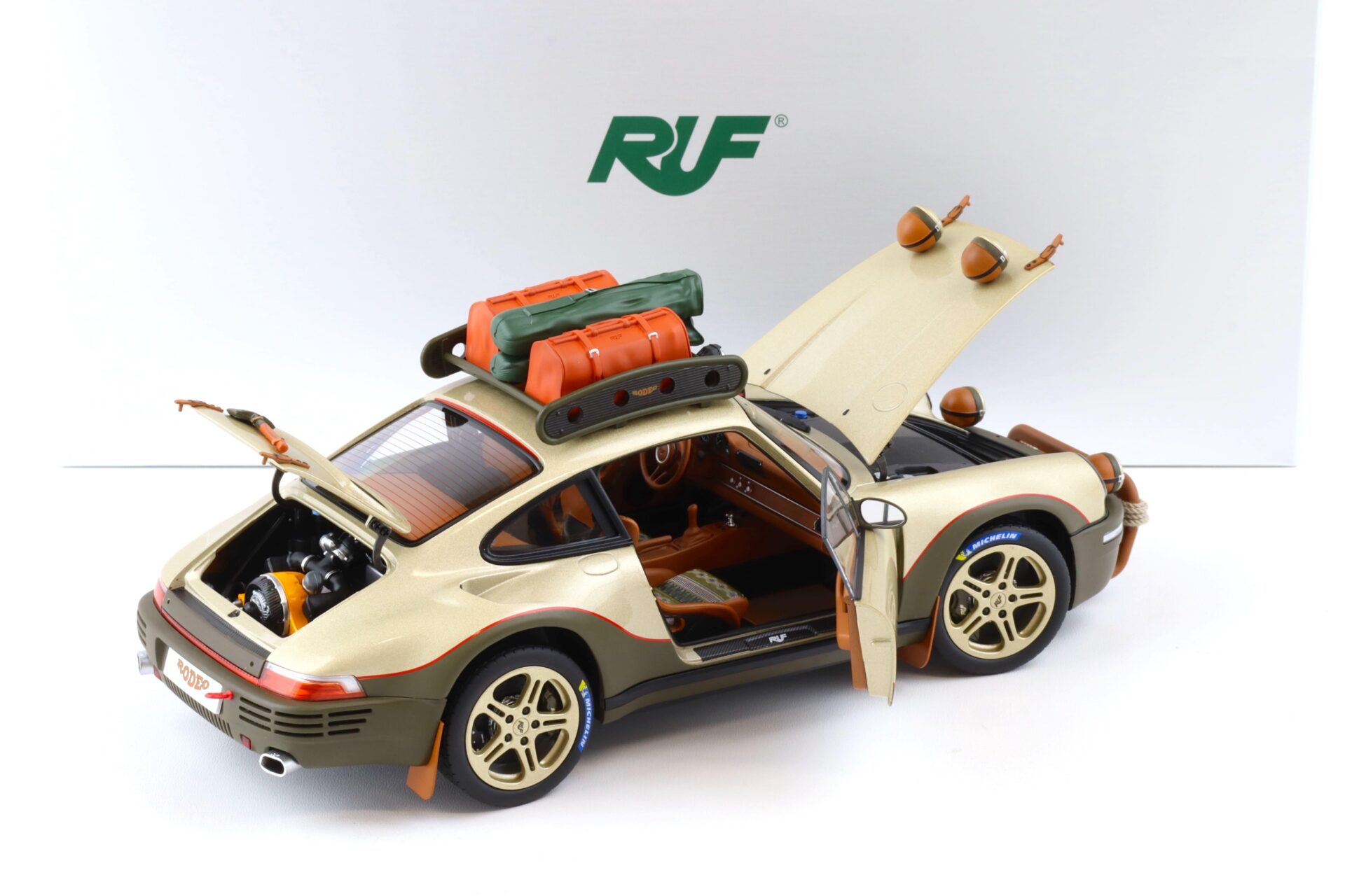 1:18 Almost Real Porsche 911 Ruf Rodeo Prototype 2020 Sand gold metallic