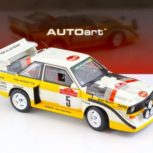 1:18 AUTOart Audi Sport Quattro S1 Rally San Remo 1985 Winner Röhrl/Geistdörfer