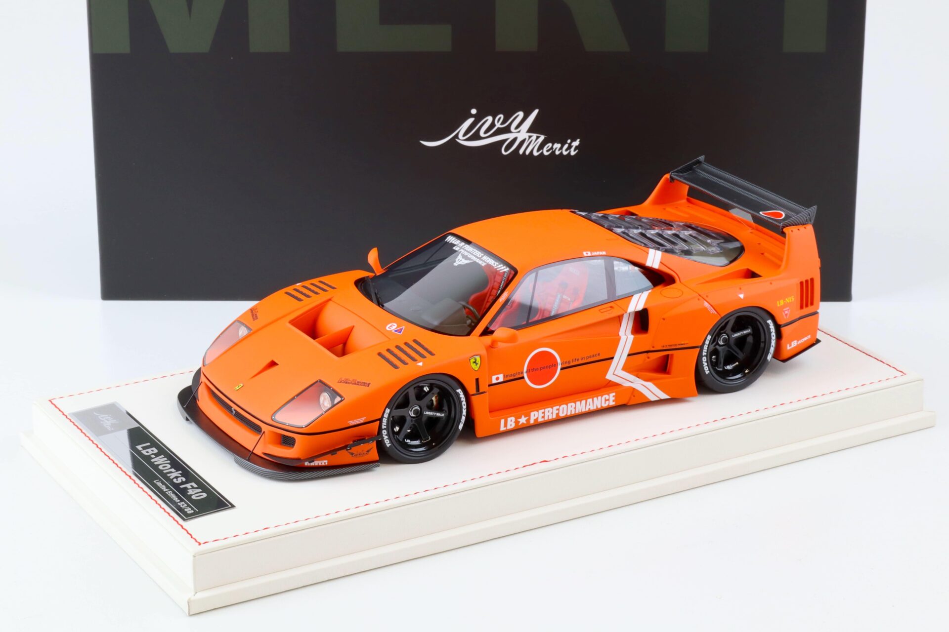 ID 78548 orig.jpg 1:18 Ivy Model Merit Ferrari F40 LB Works LBWK Fighter orange - Limited 88 pcs.
