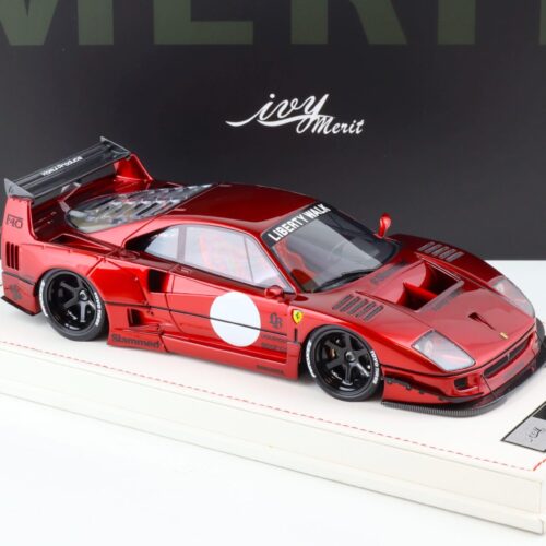 1:18 Ivy Model Merit Ferrari F40 LB Works LBWK Burgundy red - Limited 88 pcs.