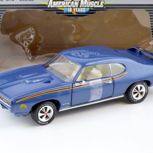 1:18 ERTL 1969 Pontiac GTO Coupe THE JUDGE blue metallic