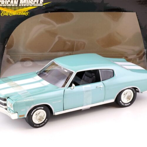 1:18 ERTL Elite 1970 Chevrolet Malibu 350 Coupe blue metallic