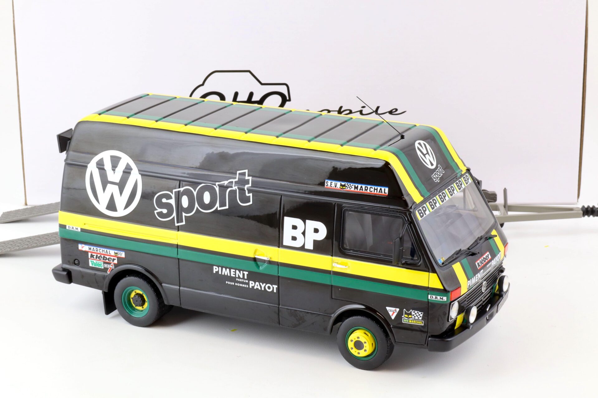 1:18 OTTO mobile OT353 VW Rallye Pack VW LT35 + Golf GTI MK1 GR.2 + Trailer