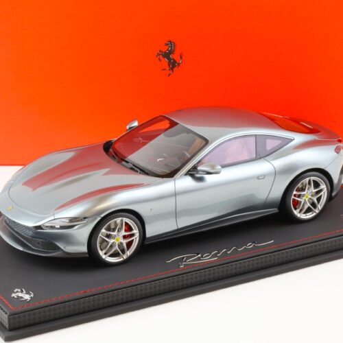 1:18 BBR Ferrari Roma Grigio Titan 3239 grey with showcase - Limited 24 pcs.