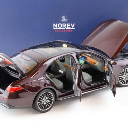 1:18 Norev Mercedes S-Klasse AMG-Line Limousine 2021 dark red metallic 183804