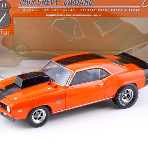 1:18 Highway61 Baldwin Motion 1969 Chevrolet Camaro Pro Stock hugger orange