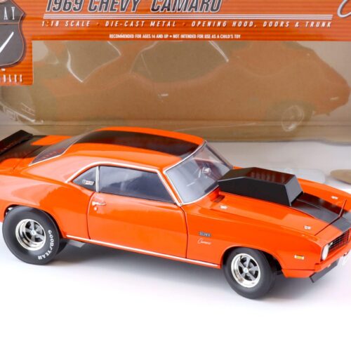 1:18 Highway61 Baldwin Motion 1969 Chevrolet Camaro Pro Stock hugger orange
