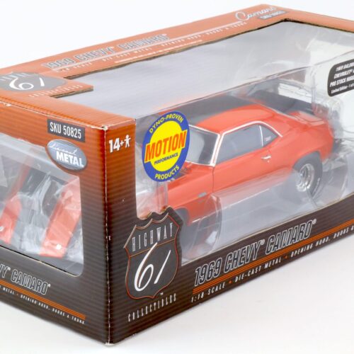 1:18 Highway61 Baldwin Motion 1969 Chevrolet Camaro Pro Stock hugger orange