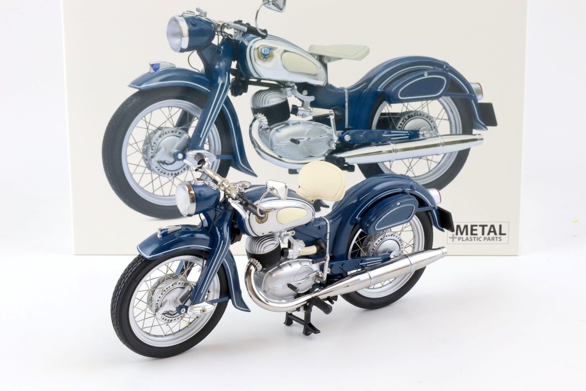 1:10 Schuco NSU Superlux blue/ chrome 450667500