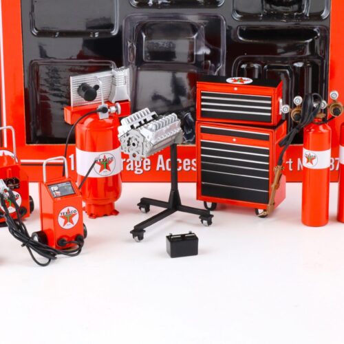 1:18 GMP TEXACO SHOP Tool Set #1 Diorama Zubehör red 18870